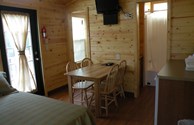 Deluxe cabin interior.